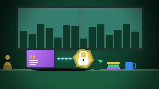 Card tokenization into a secure token with props room scene