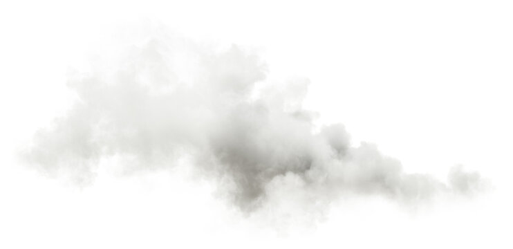 Calmness smooth ozone spreading cutout on transparent backgrounds 3d rendering png