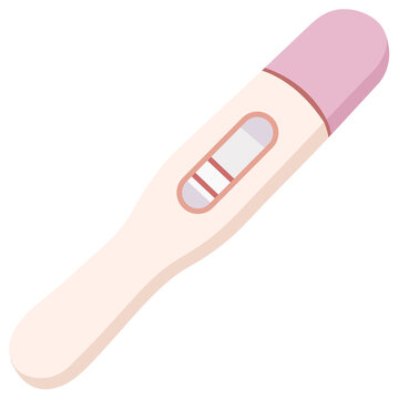 Positive pregnancy test stick two lines maternity health care result vector illustration