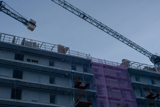 Residential building currently under construction.