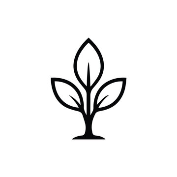 vector tree silhouette