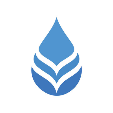 water drop logo vector