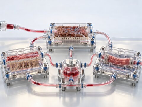 Multi-Organ Chip Linking Liver Kidney and Heart for Drug Testing