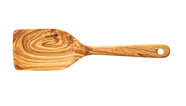 a wooden spatula, isolated on transparent background