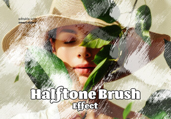 Halftone Brush Effect