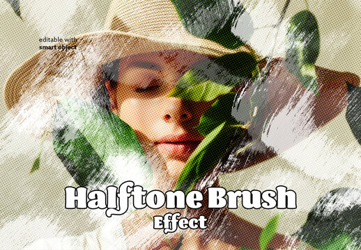 Halftone Brush Effect