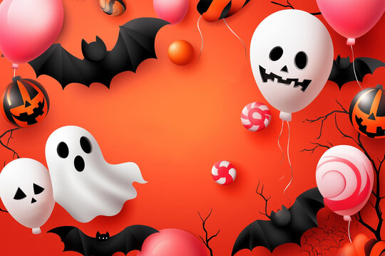 Halloween background banner
