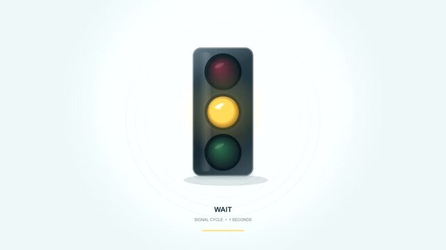 Traffic Light Signal Changing Colors