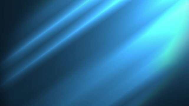 Blue bokeh light leak gradient background loop for overlay on your project. elegant abstract lines blue motion video background. blurred background moving in transition of colors. seamless loopable