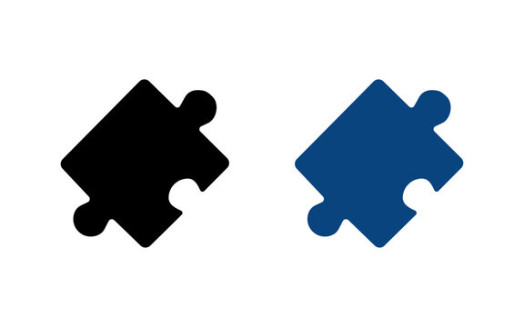 Puzzle piece icon set