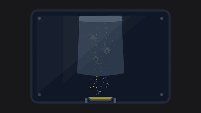 Forensic Vacuum Metal Deposition Chamber Visualizing Latent Fingerprints on Plastic Evidence