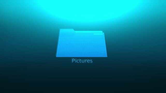Forensic Evidence Concept - Dark Ominous Folder on Computer - Picture