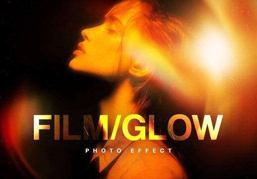 Warm Film Glow Effect For Poster And Social Media Design
