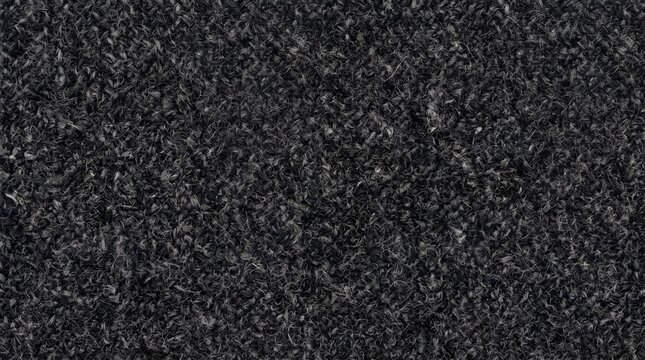 Dark Charcoal Grey Wool Blend Fabric Texture with Heather Flecked Weave