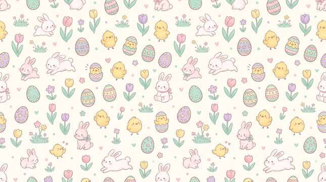 easter seamless pattern