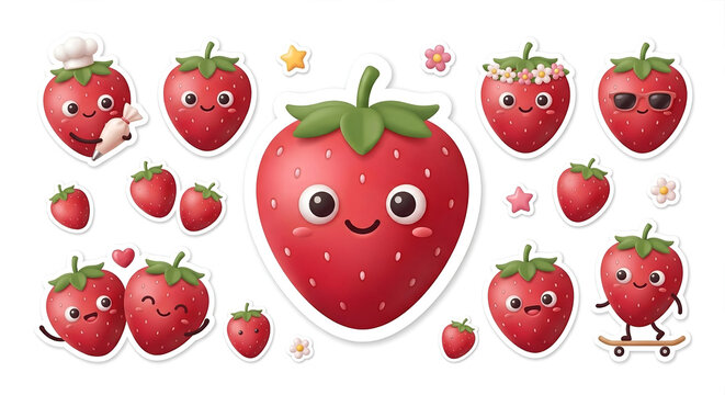 strawberry seamless pattern