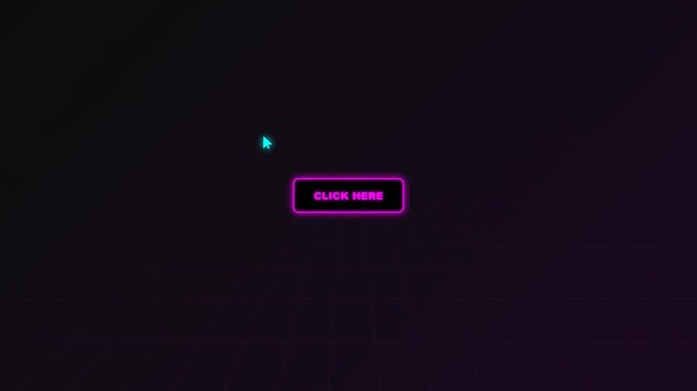 Abstract Digital Loading Bar Animation with Neon Glitch Effects.