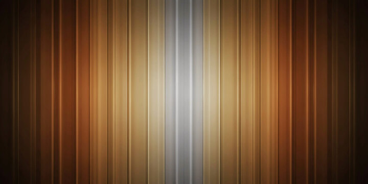 Vertical stripes pattern with gradient transitions from dark brown to light beige and silver, symmetrical abstract background texture