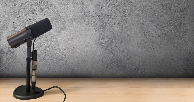 microphone on a table