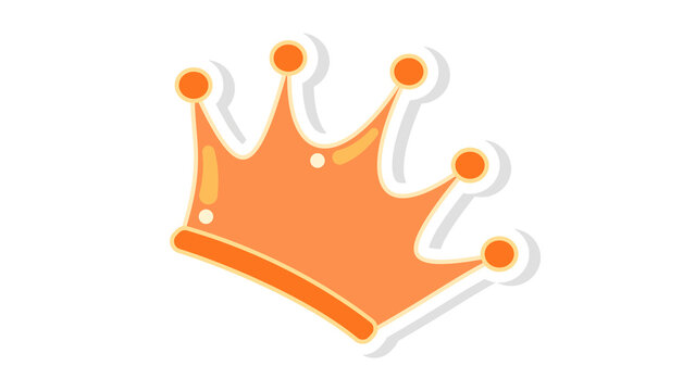 Cute Crown Decorative Sticker