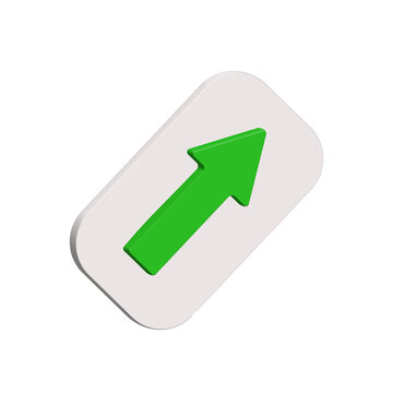 3d arrow inside box diagonal signage