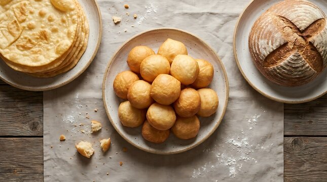 A plate of delicious yellow besan laddu sweets served on a rustic dark wooden table top background. Kazakhstan Cuisine
