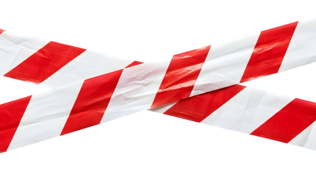 Red striped warning tape.