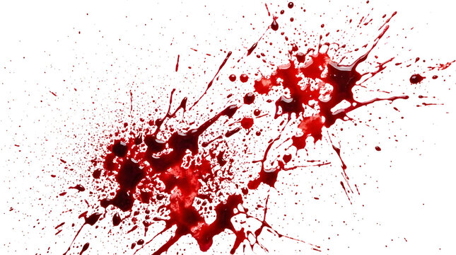 Blood splatter, red liquid stain