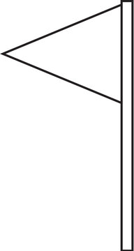triangle flag marker icon
