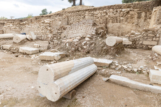 Metropolis Ancient City in Torbali, Izmir, Turkey, Archaeological Ruins and Ancient Greek and Roman Heritage