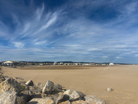 Coastal Panorama of Les Chalets de Gruissan, Southern France