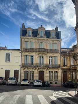 Beautiful Historic Building on a Street in Narbonne, France