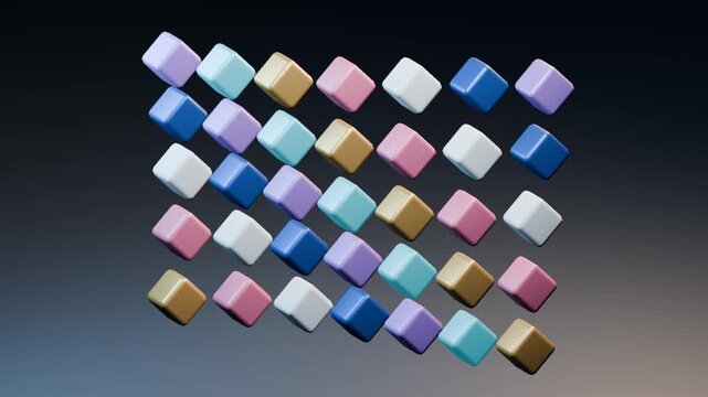 Kinetic Cube Lattice