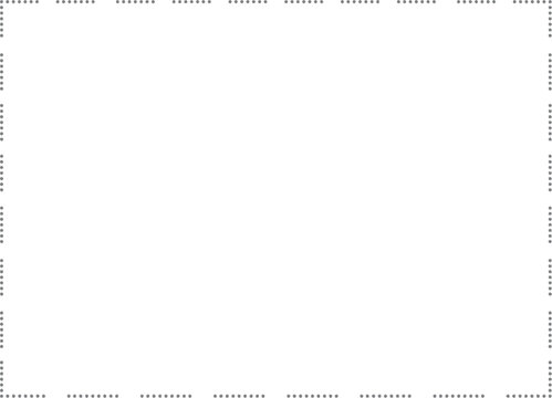 Rectangular frame made of dotted lines on a white background design element