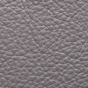 Gray leather texture background with pebble grain pattern