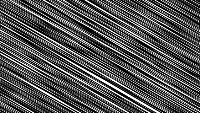Diagonal lines create a black and white striped pattern with a consistent angle