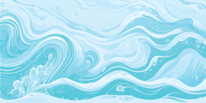 Transparent abstract soft green and blue abstract water color ocean wave texture background. Banner Graphic Resource as background for ocean wave and water wave abstract graphics