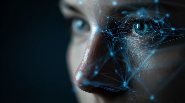 AI-powered face recognition granting access to classified documents.
