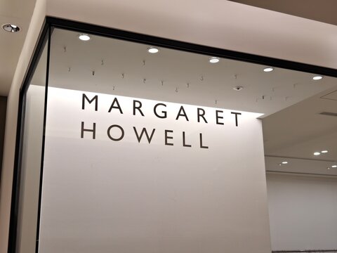 Tokyo, Japan-Jan.26th 2026: Margaret Howell brand logo store sign