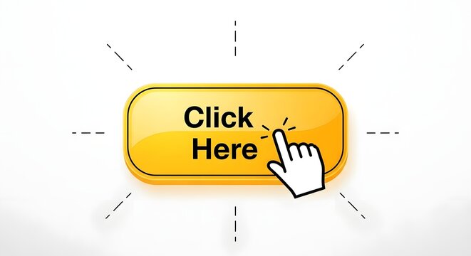 Click here button with a pointing hand cursor for interaction