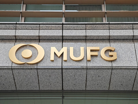 Tokyo, Japan-Jan.26th 2026: MUFG Bank brand logo sign 