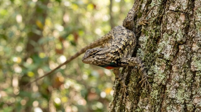 lizard on tree