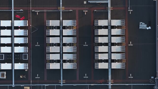 Aerial view of hyperscale data center in Bracknell United Kingdom