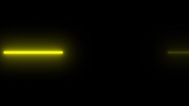 Yellow Laser Blasts Flashing Rapidly Across Darkness as Blaster Beams