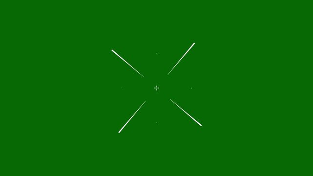 4k video vector flat style dynamic cartoon fireworks visual effect motion graphics loop circle burst line explosion glowing sparkles blast on green screen background animation