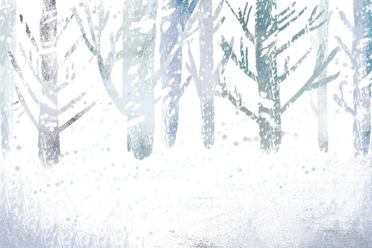 Abstract winter illustration