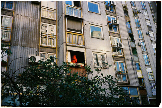 Apartment Facade and Greenery