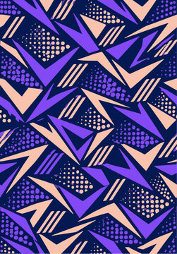 Purple and pink geometric triangle pattern