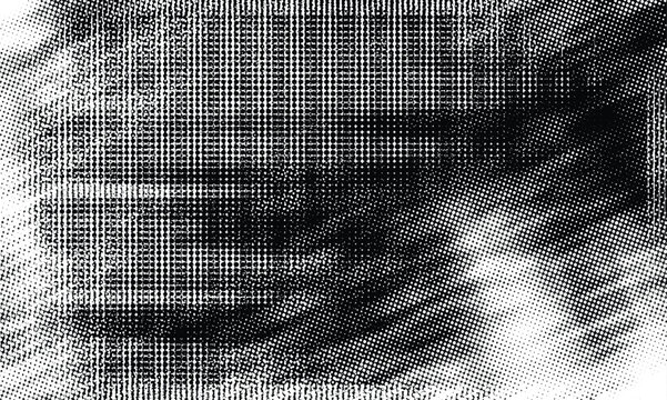 Vector halftone overlapping set of textures. Black and white layered graphic grunge background.