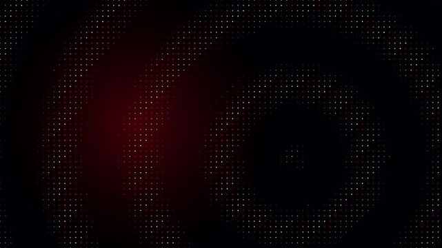 Abstract grid with animated glowing halftone dots background